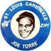 Joe Torre 1969 MLBPA Kelly's Potato Chips Pinback button