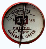 1965 Guy's Potato Chips Pin Back