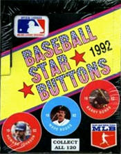 1992 MLBPA-MLB Vincentown NJ Player Pin Back Buttons