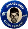 Glenn Beckert 1969 MLBPA Kelly's Potato Chips Pinback button