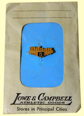 Lowe & Campbell - Wilson Sporting Goods 5 Year Service Pin