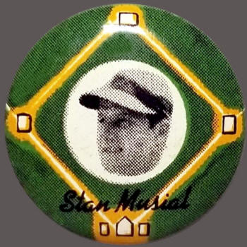 1956 Stan Musial Yellow Basepaths Pin