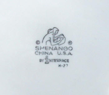 Shenango China Makers Mark
