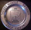 Mickey Mantle / Braniff Airlines Golf Tournament Award Plate
