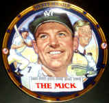Mickey Mantle Sports ImpressionsHamilton Collection Plate The Mick