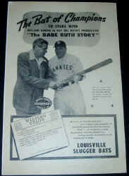 Vintage Babe Ruth Louisville Slugger