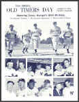 Casey Stengel's All Time Yankee Team Old timers Day program
