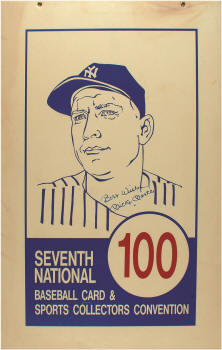 Mickey Mantle Seventh National Baseball Card & Sports Collectors Convention Aisle Marker 100