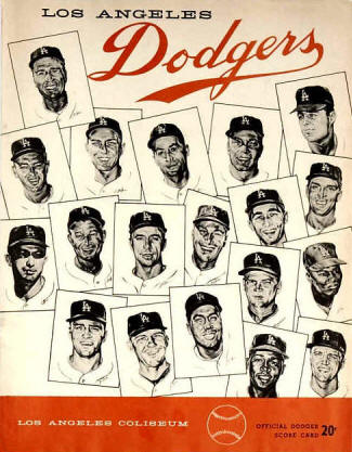 1958 Los Angeles Dodgers Inaugural Season Program