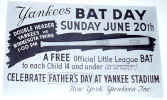 Yankees first Bat Day