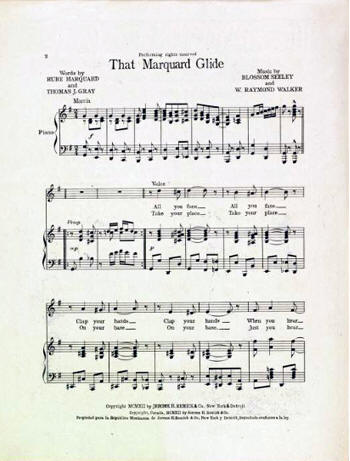 "The Marquard Glide" Sheet Music