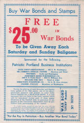 $25. War Bonds Lucky Number Give away