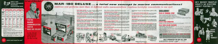 1965 Mickey Mantle Fedtro megaphone brochure