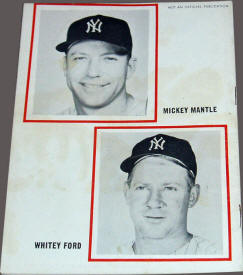 Back cover 1966 Picture Yearbook New York Yankees