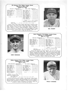 1944 Dodgers Yankees Giants Tri-Cornered Program Page 10