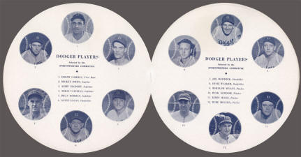 1943 War Bonds League Program Dodger Players
