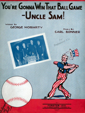 1943 "You're Gonna Win That Ball Game - Uncle Sam !" Sheet Music