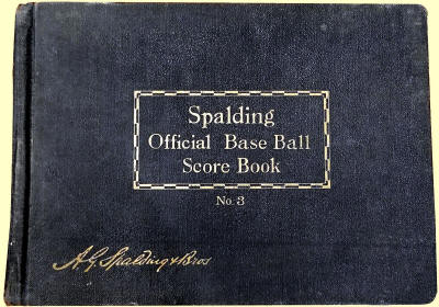 Spalding Official Base Ball Score Book No. 3