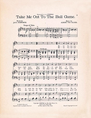 Take Me out to the Ball Game Sheet Music