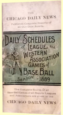 1889 Western League Schedule