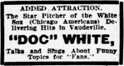 Doc White performing Vaudeville