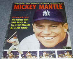 1957 Mickey Mantle Magazine Yankee Stadium Souvenir
