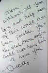 Mickey Mantle Personal inscription to his Mother