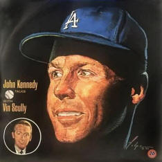 1966 Union 76 Dodgers Record John Kennedy