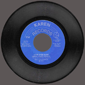 "Move Over Babe (Here Comes Henry)" 45 RPM Record Side K-714B Instrumental