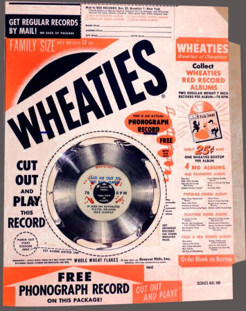 1954 Wheaties "Take Me Out To The Ball Game" Premium Baseball Record
