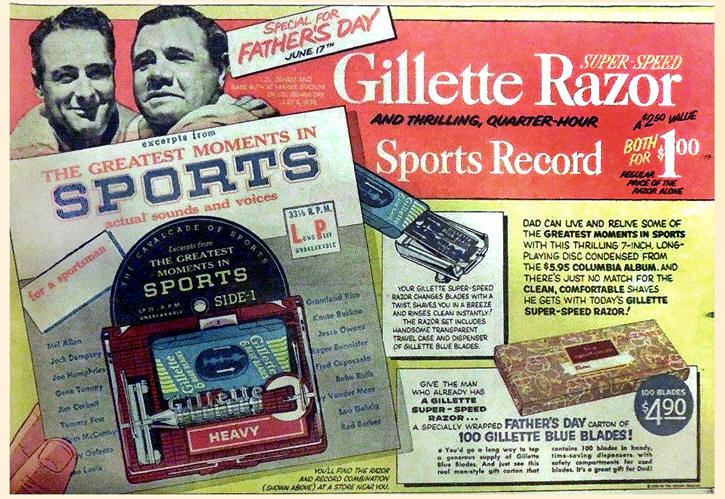 Excerpts from The Greatest Moments in Sports Gillette RazorAd