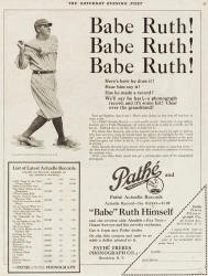 The Saturday Evening Post Babe Ruth Record ad