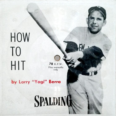 Spalding How to Hit by Larry Yogi Berra 78 RPM record