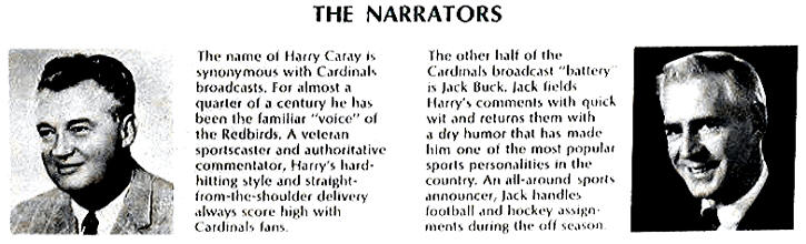 "The Cardinals '67" Narrated by Harry Caray, and Jack Buck