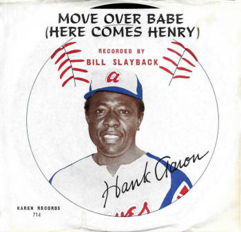 "Move Over Babe (Here Comes Henry)" By Ernie Harwell and Bill Slayback 45 RPM Record