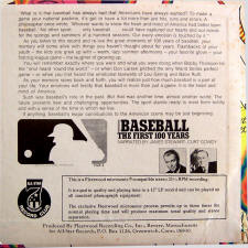 Baseball The First 100 Years 7 inch version back