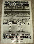 Willie Mickey & The Duke Talkin baseball Poster