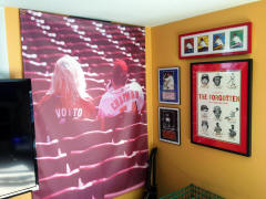 Reds Baseball Memorabilia collection display