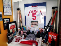 Cincinnati Reds Baseball memorabilia display room