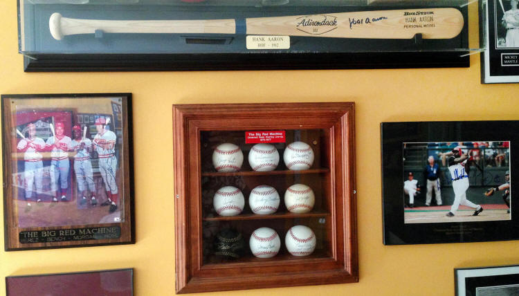 Cincinnati Reds Baseball collectibles nnemorabilia room