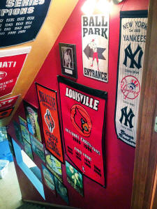 Baseball memorabilia yankees collectibles display room