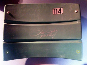 Pete Rose Signed seat back reds baseball memorabilia collection