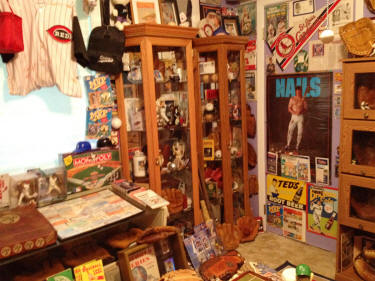 Mickey Mantle Baseball Collectibles memorabilia room