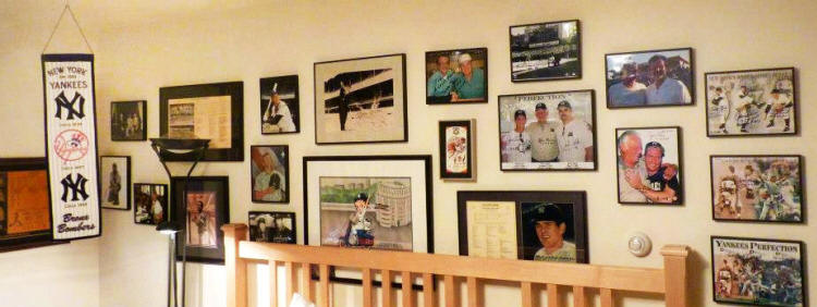 Yankees Photo Baseball Collectiblles display room
