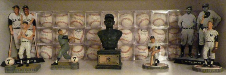 Yankees Figurine autographed baseball collection