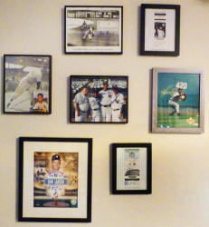 Yankees Photos Baseball Memorabilia display