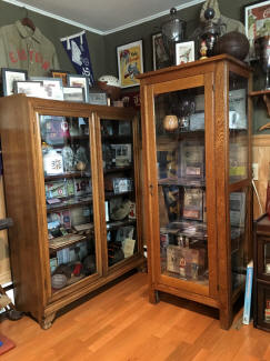 Antique Sports Collection and Memorabilia display