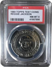 1980 Topps Test Coins Reggie Jackson