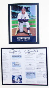 Mickey Mantle Restaurant menu kitchen memorabilia