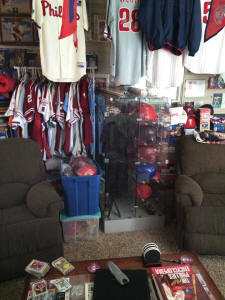Phillies game used jersey collection
